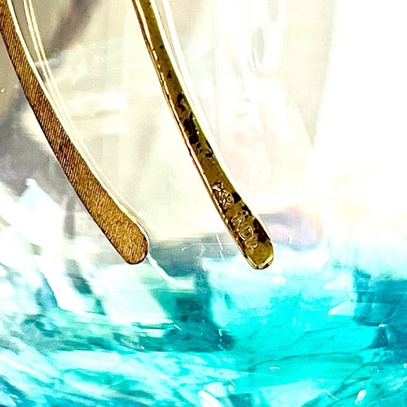 Silpada Sterling Silver & Hammered Brass Threader Earrings Beautiful 😍 !! - Picture 5 of 5